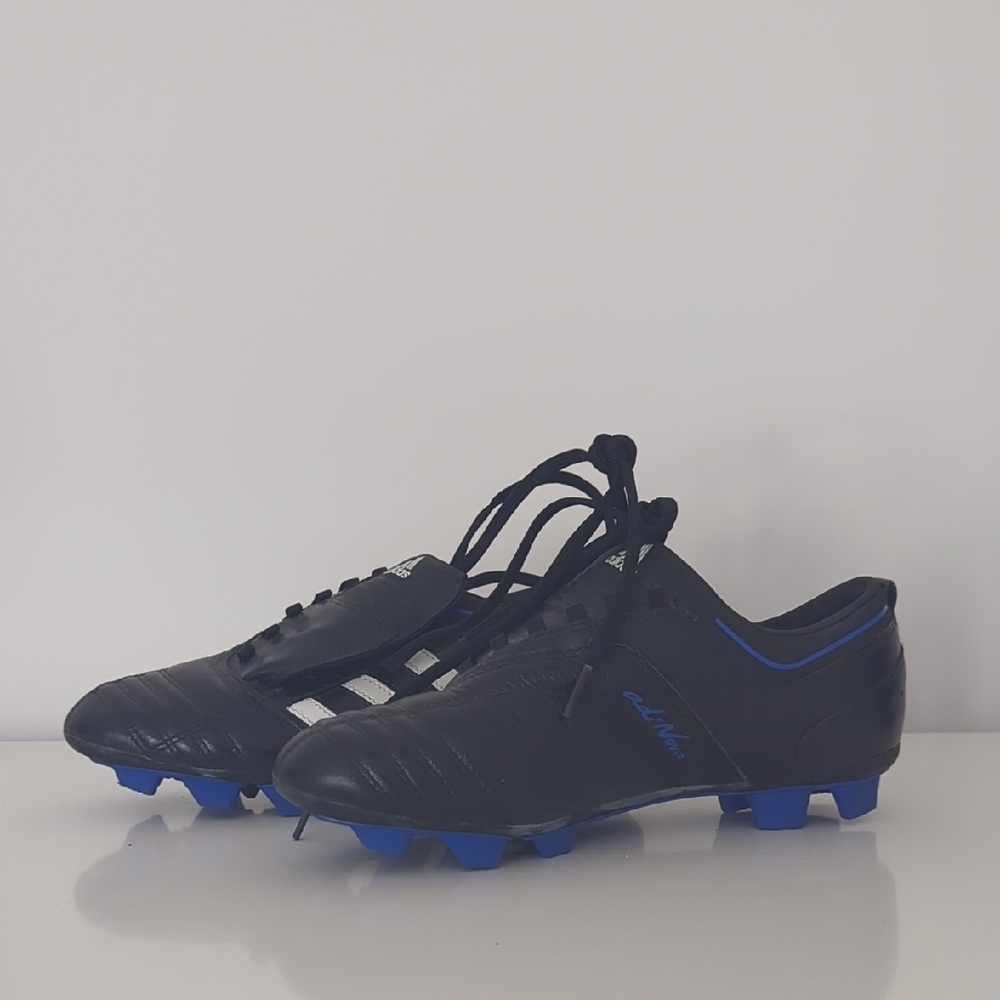 Adidas Women's Black and Blue Soccer Cleats